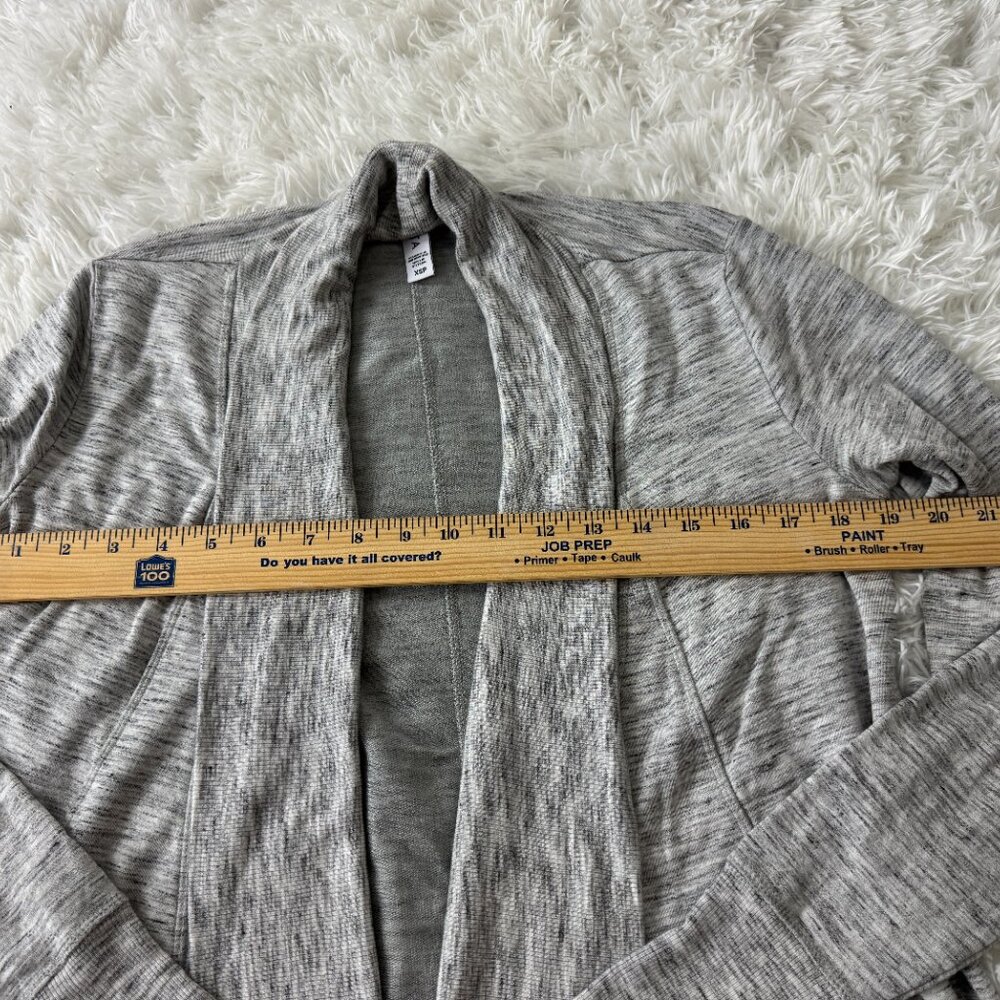 🌿Like New! ATHLETA Pranayama Wrap Cardigan XS Petite – Marl Grey - Picture 10 of 12
